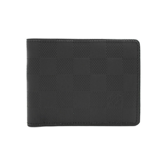 Louis Vuitton Damier Multiple Bifold Infini Portefeuille Wallet Black - Picture 1 of 5